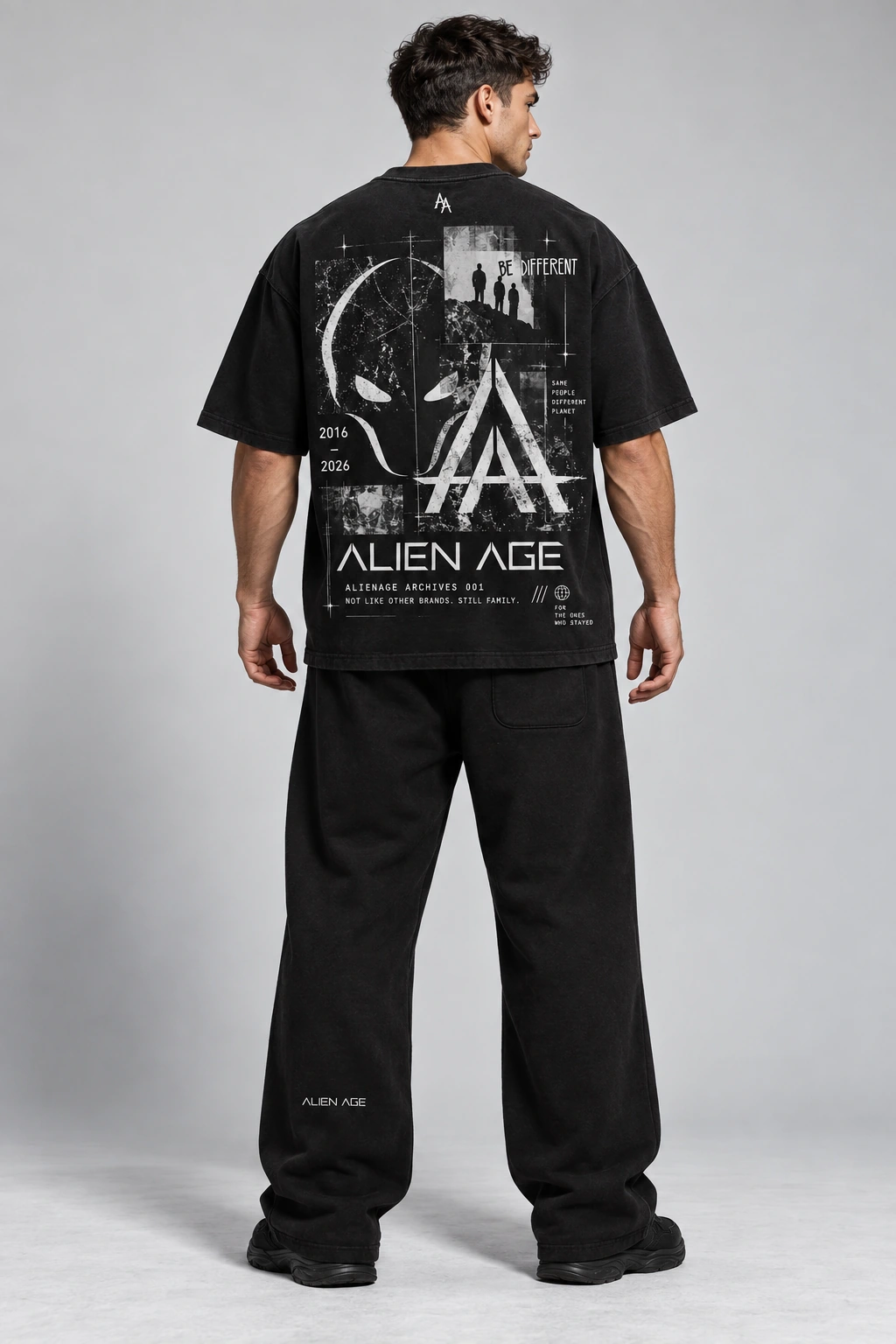 Be Different Tee, back design preview